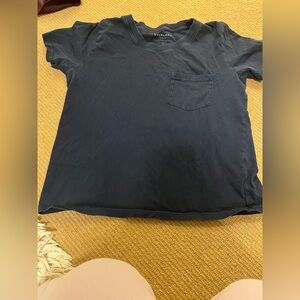 Everlane Navy Boxy Cropped T-Shirt